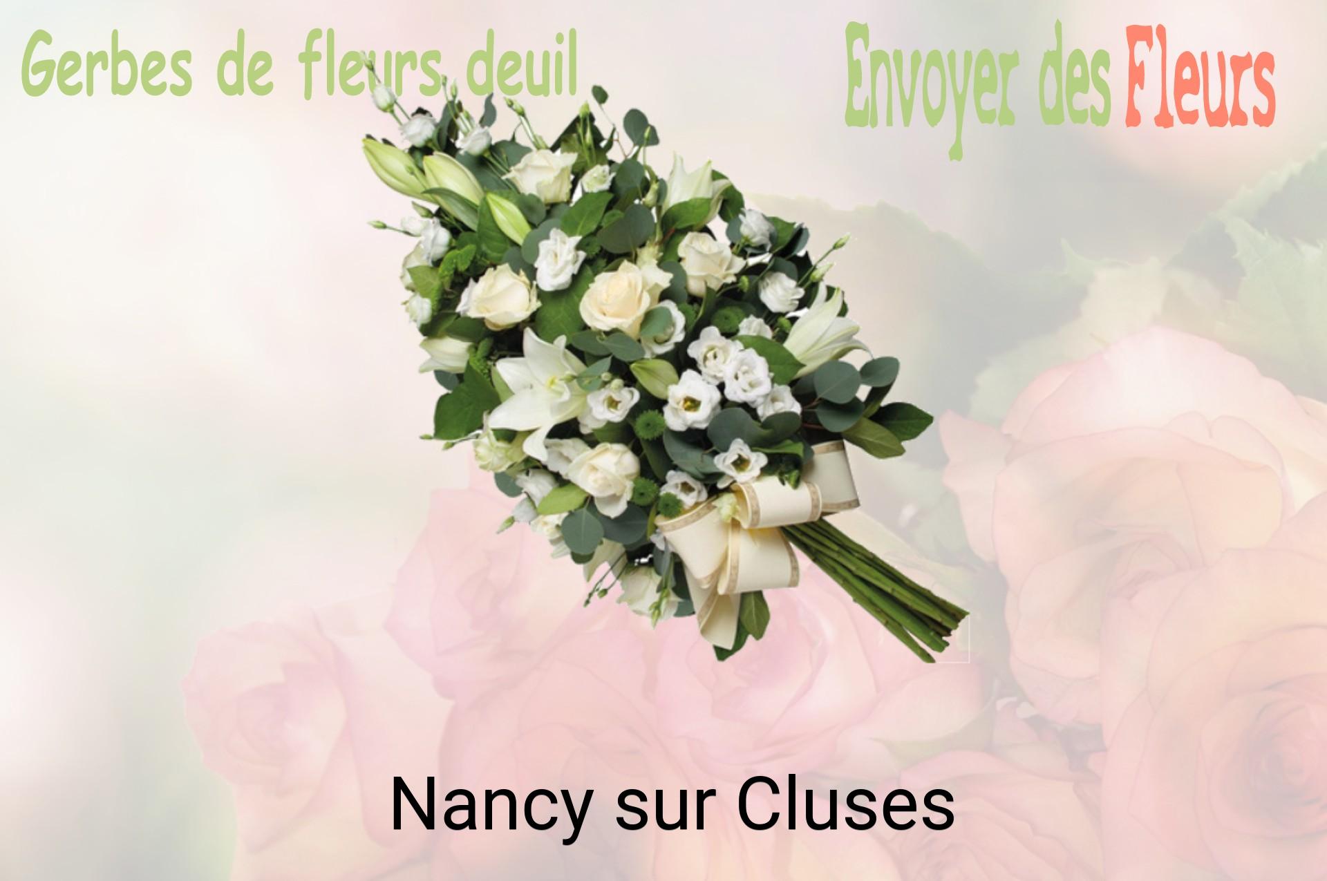 Gerbe de fleurs de deuil livrée à Nancy-sur-Cluses